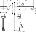 Axor MyEdition Umvadlov batria s vpustom Push-Open, chrm/zrkadlov sklo