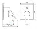 Hansa Twist Batria pod omietku na 2 spotrebie, chrm