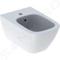 Geberit Smyle Square Zvesn bidet s prepadom, biela