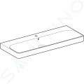 Geberit Smyle Square Umvadlo 120x48 cm, s prepadom, otvoru na batriu, biela