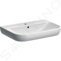 Geberit Smyle Umvadlo, 70x48 cm, s prepadom, otvor na batriu, biela