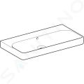 Geberit Smyle Square Umvadlo, 90x48 cm, s prepadom, bez otvoru na batriu, biela