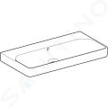 Geberit Smyle Square Umvadlo, 900x480 mm, s prepadom, bez otvoru na batriu, biela