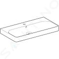 Geberit Smyle Square Umvadlo, 90x48 cm, s prepadom, otvor na batriu, biela