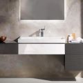 Geberit Xeno 2 Umvadlo 90x48 cm, otvor na batriu, bez prepadu, s KeraTect, biela