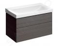 Geberit Xeno 2 Umvadlo 90x48 cm, bez otvoru na batriu, bez prepadu, s KeraTect, biela