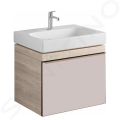 Geberit Citterio Umvadlo 600x500 mm, otvor na batriu, bez prepadu, s KeraTect, biela