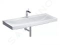Geberit Xeno 2 Umvadlo 120x48 cm, otvor na batriu, bez prepadu, s KeraTect, biela