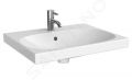 Geberit Acanto Umvadlo 60x48 cm, otvor na batriu, s prepadom, s KeraTect, biela