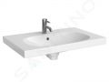 Geberit Acanto Umvadlo 75x48 cm, otvor na batriu, s prepadom, biela