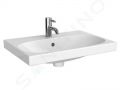 Geberit Acanto Umvadlo 60x42 cm, otvor na batriu, s prepadom, s KeraTect, biela