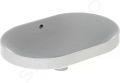 Geberit VariForm Umvadlo zpustn, 60x40 cm, s prepadom, biela