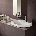 Geberit VariForm Umvadlo zpustn, 60x45 cm, s prepadom, otvor na batriu, biela