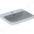Geberit VariForm Umvadlo zpustn, 55x45 cm, s prepadom, otvor na batriu, biela