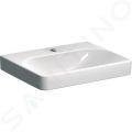 Geberit Smyle Square Umvadlo, 60x48 cm, bez prepadu, otvor na batriu, biela