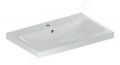 Geberit iCon Umvadlo, 75x48x16 cm, s prepadom, s otvorom na batriu, biela