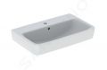 Geberit Selnova Compact Umvadlo, 65x40 cm, s prepadom, otvor na batriu, biela