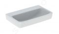 Geberit Selnova Compact Umvadlo, 65x40 cm, bez prepadu, bez otvoru na batriu, biela