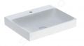 Geberit ONE Umvadlo, 60x48x14 cm, bez prepadu, s otvorom na batriu, KeraTect, biela