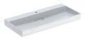 Geberit ONE Umvadlo, 105x48x14 cm, skryt prepad, s otvorom na batriu, vodorovn odtok, KeraTect, biela