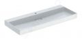 Geberit ONE Umvadlo, 120x48x14 cm, skryt prepad, s otvorom na batriu, vodorovn odtok, KeraTect, biela