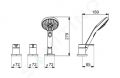 Hansa Designo Vaov batria, 3-otvorov intalcia, chrm