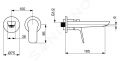 Hansa Basic Umvadlov batria pod omietku, 2-otvorov intalcia, chrm