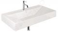 Kludi Resa Umvadlo 101x51 cm, s prepadom, s otvorom na batriu, leskl biela