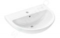 Hansgrohe GladeLake S Umvadlo, 60x49 cm, s prepadom, otvor na batriu, biela