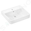 Hansgrohe Xanuia Q Umvadlo 55x48 cm, s prepadom, otvor na batriu, biela