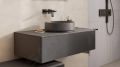 Hansgrohe Xuniva Evo S Umvadlo na dosku, priemer 40 cm, bez prepadu, bez otvoru na batriu, matn siv