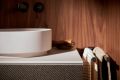Hansgrohe Xuniva Evo S Um�vadlo na dosku, priemer 40 cm, bez prepadu, bez otvoru na bat�riu, matn� b�ov�