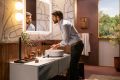 Hansgrohe Xuniva Evo S Um�vadlo na dosku, priemer 40 cm, bez prepadu, bez otvoru na bat�riu, matn� b�ov�