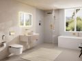 Hansgrohe Xuniva Evo S Um�vadlo na dosku, priemer 40 cm, bez prepadu, bez otvoru na bat�riu, matn� b�ov�