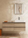 Hansgrohe Xuniva Q Um�vadlo na dosku, 60x45 cm, s prepadom, otvor na bat�riu, SmartClean, biela