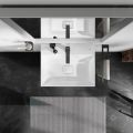 Hansgrohe Xevolos E Umvadlo 60x48 cm, bez prepadu, s otvorom na batriu, SmartClean, biela