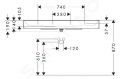 Hansgrohe Xevolos E Umvadlo 120x48 cm, bez prepadu, s otvorom na batriu, SmartClean, biela