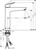 Hansgrohe Logis Umvadlov batria, chrm