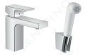 Hansgrohe Vernis Shape Umvadlov batria s runou sprchou Bidette, chrm