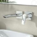 Hansgrohe Logis Umvadlov batria Fine pod omietku, 2-otvorov intalcia, EcoSmart, chrm