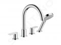 Hansgrohe Vernis Shape Batria na okraj vane, 4-otvorov intalcia, chrm