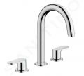 Hansgrohe Vernis Blend Umvadlov batria s vpustom, 3-otvorov intalcia, chrm