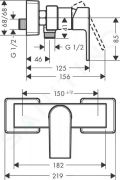 Hansgrohe Vernis Shape Sprchov batria, chrm