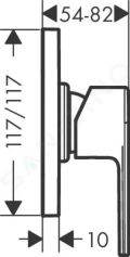 Hansgrohe Vernis Shape Sprchov batria pod omietku, s telesom, chrm