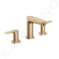 Hansgrohe Talis E Umvadlov batria s vpusou, 3-otvorov intalcia, kefovan bronz