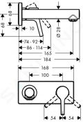 Hansgrohe Talis S Pkov umvadlov batria pod omietku, chrm