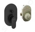 Hansgrohe Rebris S Vaov batria pod omietku, s telesom, matn ierna