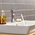 Hansgrohe Rebris E Umvadlov batria s vpustom, chrm