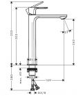 Hansgrohe Rebris S Bat�ria na um�vadlov� misu, CoolStart, chr�m