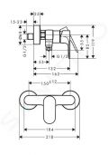 Hansgrohe Rebris S Sprchov batria, chrm